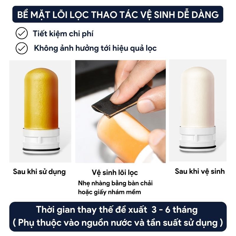 Đầu Lọc Nước Tại Vòi Thế Hệ Mới GOSO, Lọc Nước Tại Vòi Với 5 Lớp Khử Clo Dư Cải Thiện Màu Nước Lắp Ráp Đơn Giản Tiện Lợi