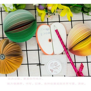 Giấy ghi chú tạo hình quả táo sáng tạo phong cách Hàn Quốc