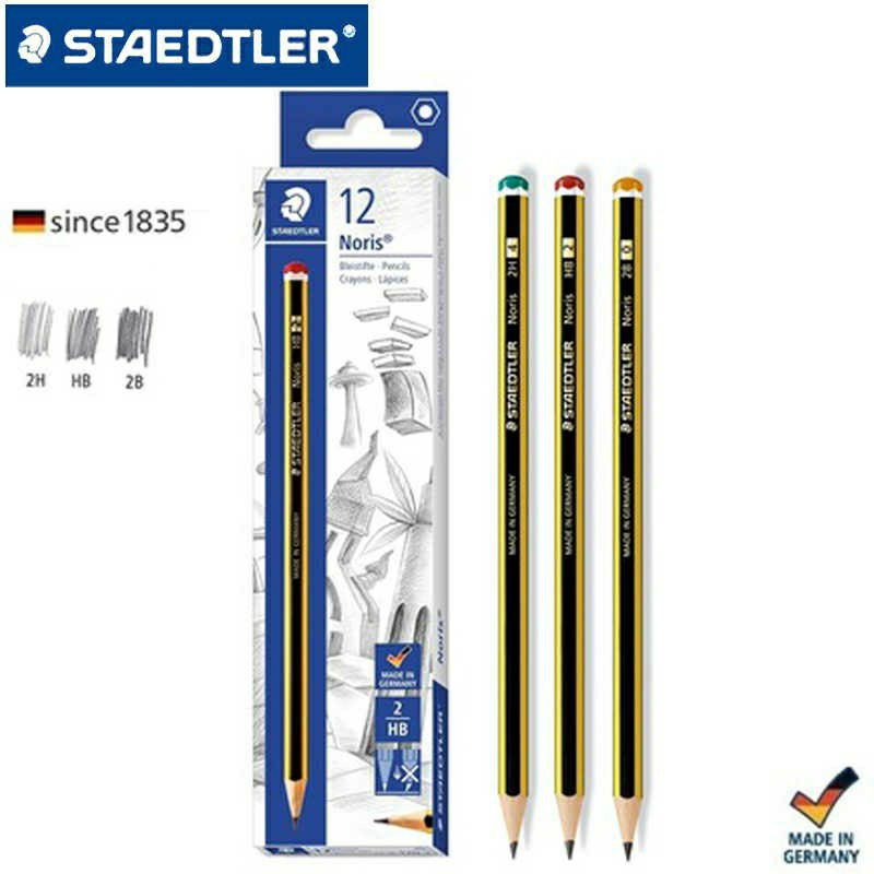 Bút chì Đức Staedtler 120 HB, 120 2B (1 chiếc) sọc vàng đen cho học sinh tiểu học