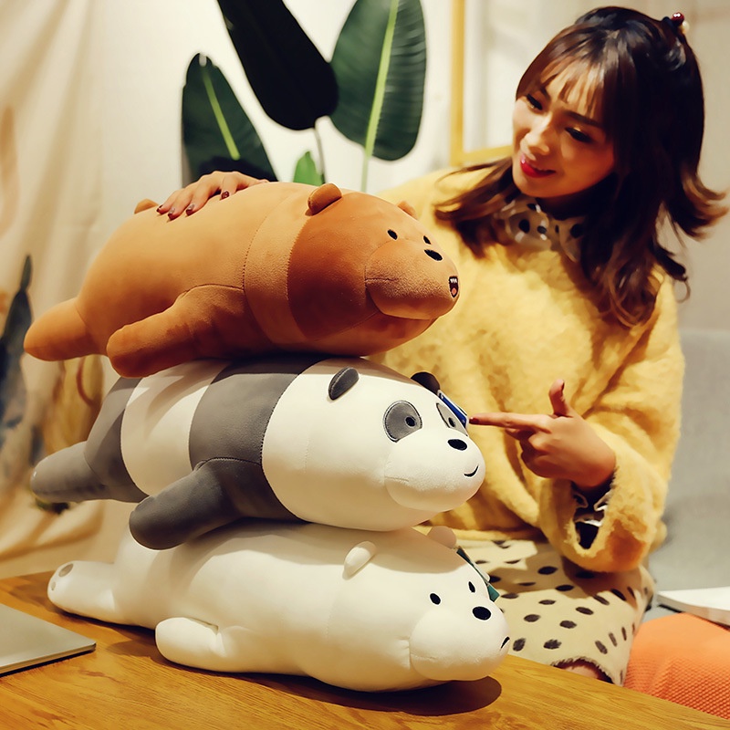 Thú nhồi bông bộ 3 gấu We bare bears - Quà tặng đáng yêu