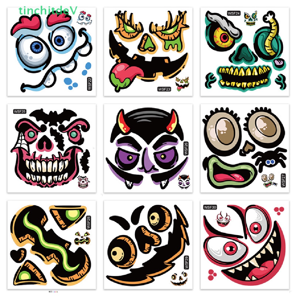 Miếng Dán Họa Tiết Bí Ngô / Emoji Dễ Thương Dùng Trang Trí Vali / Laptop / Xe Hơi DIY