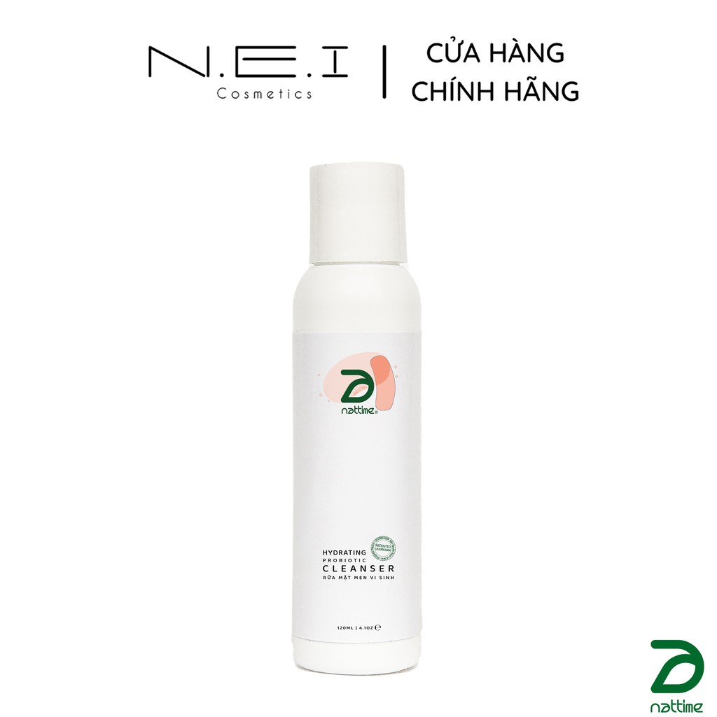 Sữa rửa mặt Thuần chay Men vi sinh NATTIME - Sữa rửa mặt lành tính - 120ml | BigBuy360 - bigbuy360.vn