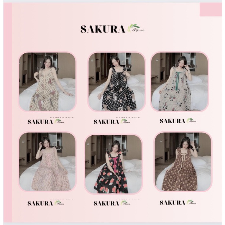 Váy 2 dây cánh tiên dáng dài tiểu thư xinh đẹp lụa ngủ mango cao cấp SAKURA QA