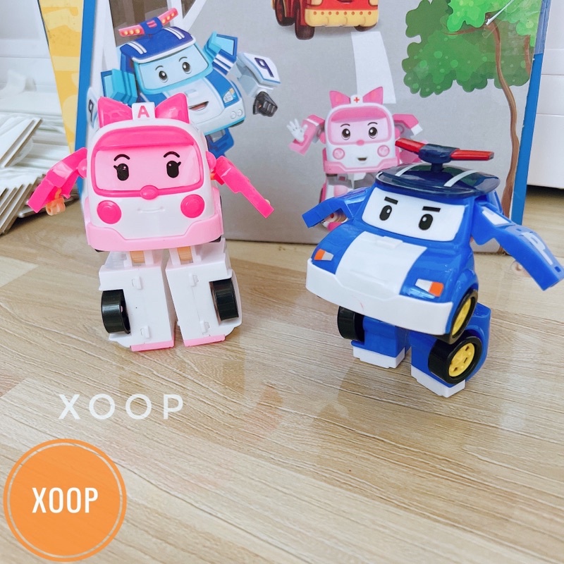 Đồ chơi xoop! Hộp 4 xe poly biến hình siêu hấp dẫn đã