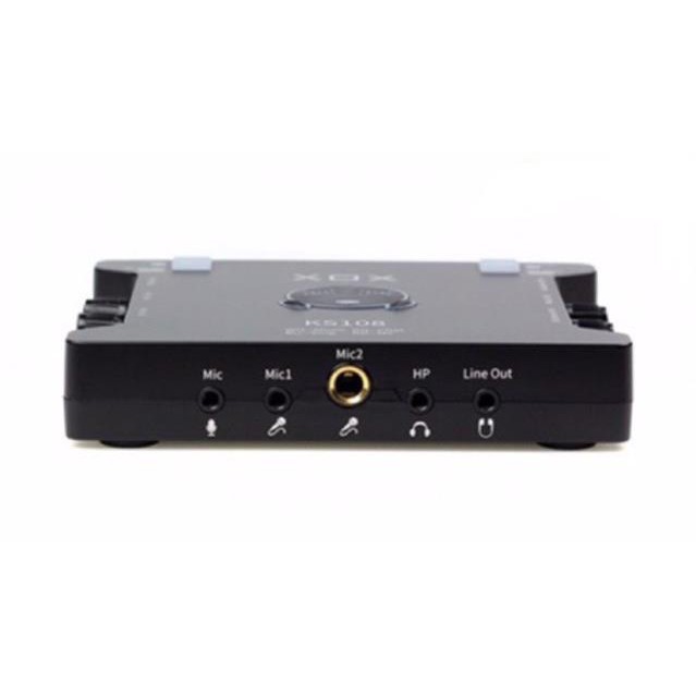 Sound card XOX KS108 cho micro thu âm, sound card hát karaoke hát live stream âm thanh tuyệt đỉnh