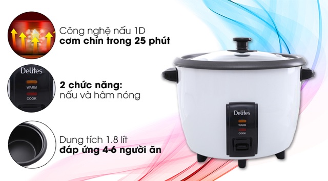 Nồi cơm delites NCR1801 | BigBuy360 - bigbuy360.vn