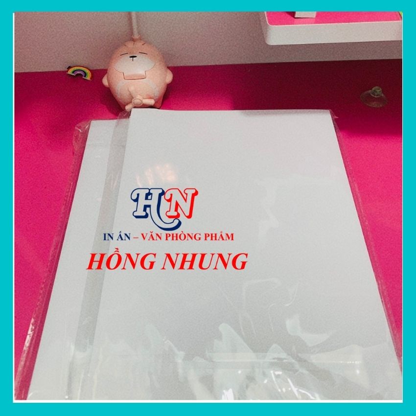 Xấp 100 Tờ Giấy In Decal Đế Xanh Khổ A4, Thiết Kế Gọn Nhẹ, Ứng Dụng Rộng Rãi