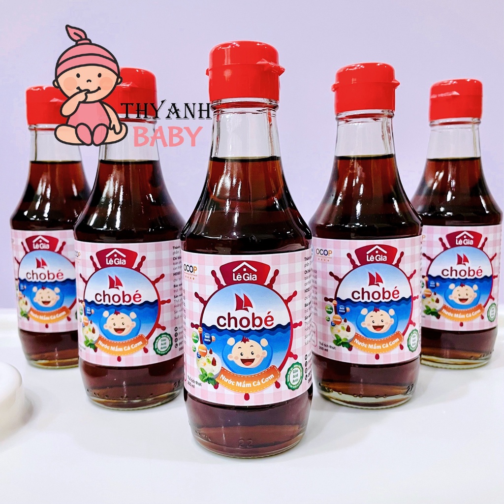 Nước Mắm Cá Cơm Lê Gia Cho Bé Ăn Dặm