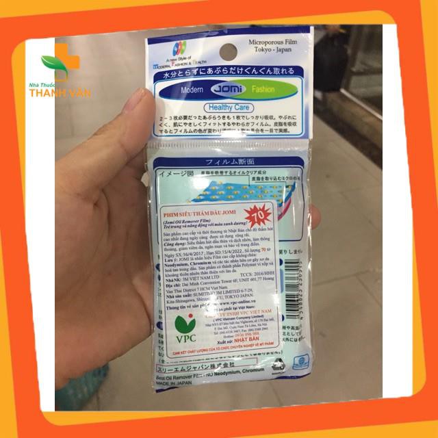 Giấy thấm dầu Jomi Nhật Bản, Hàng Chuẩn Cao cấp