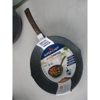 Chảo Vân Đá Đáy Từ Super Chef 2 Miệng Rót