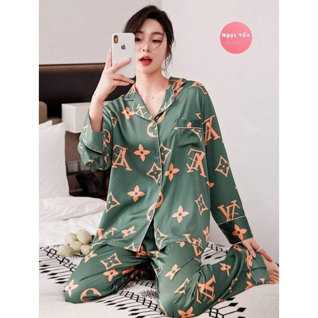 Bộ Lụa Quảng Châu cao cấp Dài Tay Xinh - Xịn - Mịn