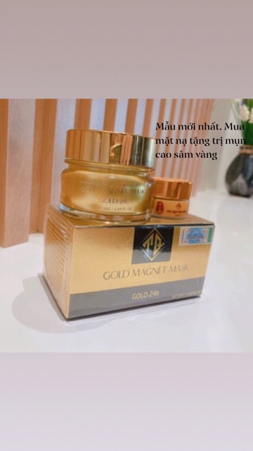 MẶT NẠ VÀNG 24K QLADY - MẶT NẠ TỪ TÍNH TẶNG NAM CHÂM