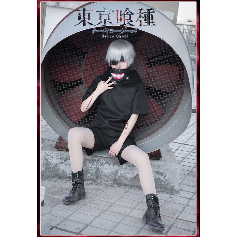 Áo Khoác Đen Hóa Trang Nhân Vật kaneki Ken Trong anime Tokyo ghoul
