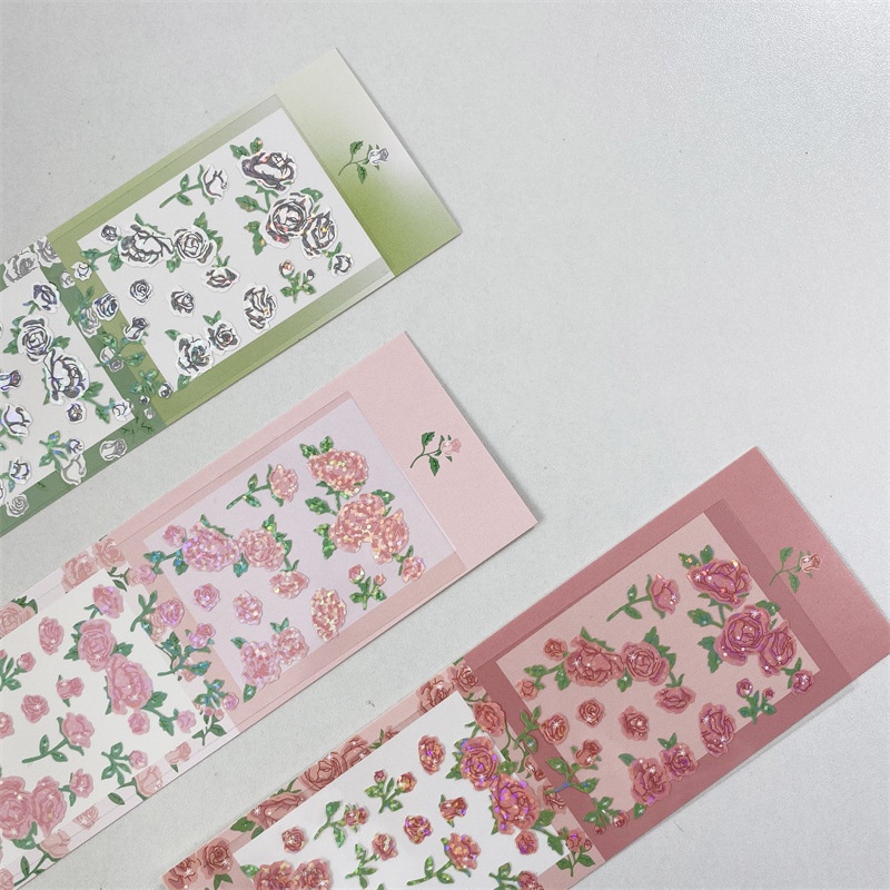 Hình dán trang trí hình hoa hồng