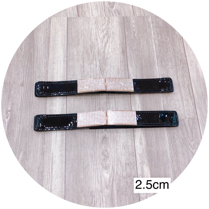 [RẺ VÔ ĐỊCH] ĐAI VÁY / BELT BẢN DA BÓNG 2.5CM MẶT ĐÍNH ĐÁ SIÊU SÁNG