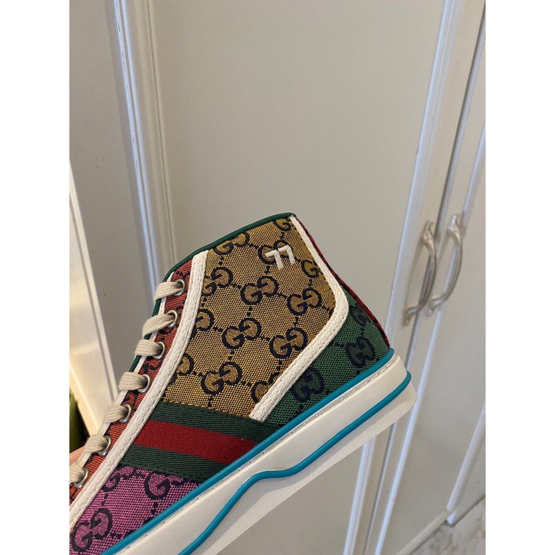 Giày thể thao cổ cao của nam cao cấp Gucci GG Arrival Gucci tennis 1977 x Disney | BigBuy360 - bigbuy360.vn