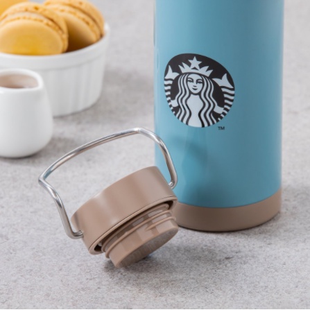 STARBUCKS Bình nước màu xanh dương phong cách Walker 473ml