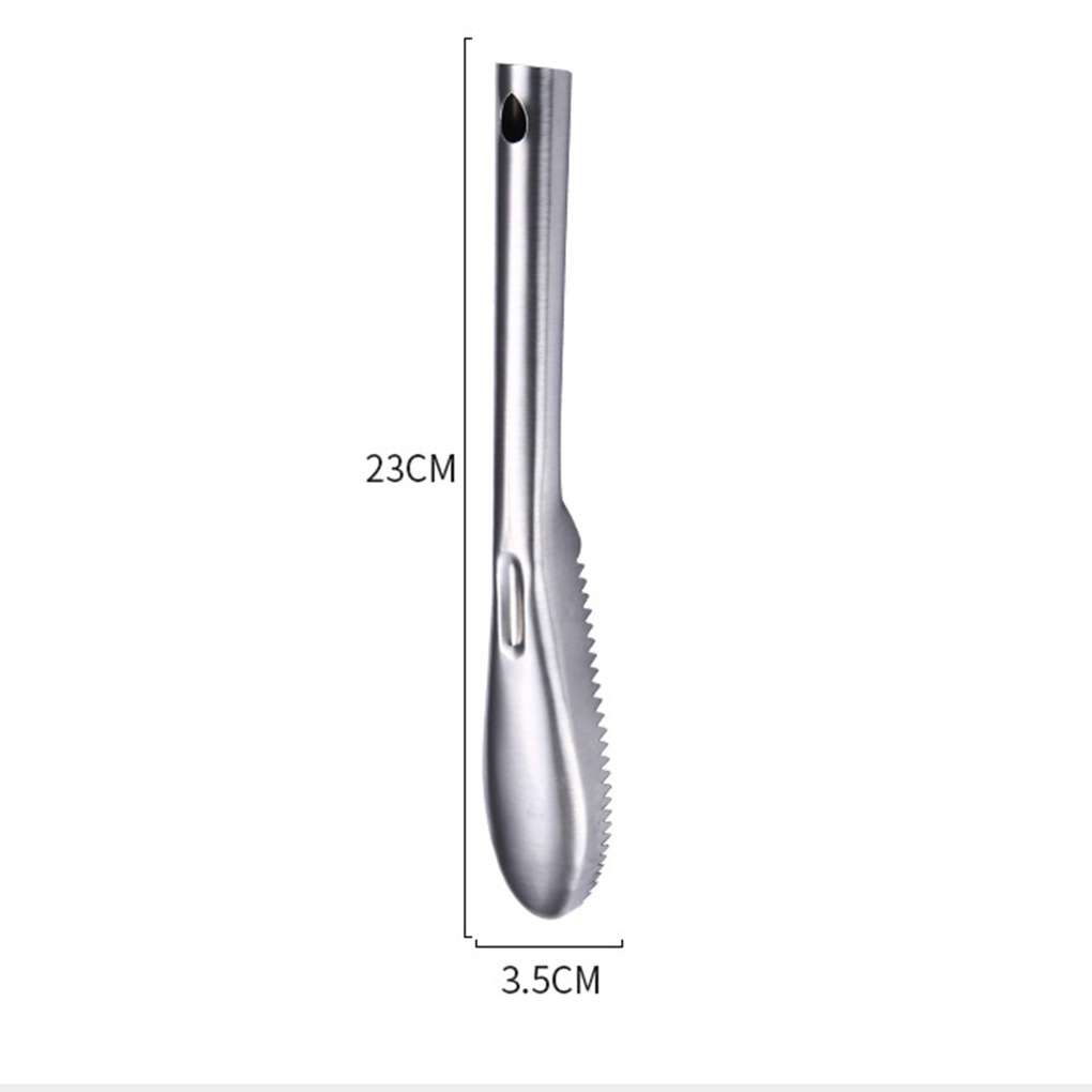 [CHOO] Stainless Steel Fish Scaler Round Handle Fast Cleaning Scale Scraper Remover Kitchen Gadgets Skin Peeler Tool