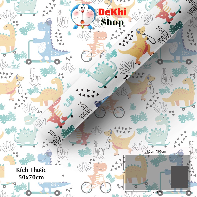 Giấy gói quà cao cấp kraft, hộp quà sinh nhật, quà tặng cho bé , người yêu , valentine , craft Doremonshop