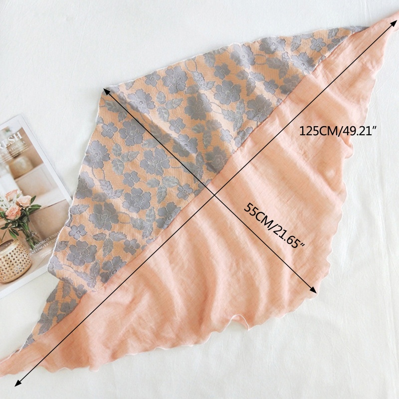 Khăn Choàng Cổ Mềm Đa Năng In Họa Tiết Hoa Dành Cho Nữ Đi Biển