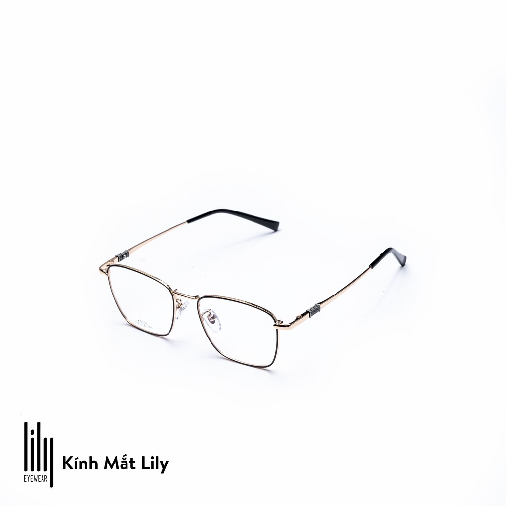 Gọng kính mắt cao cấp nam nữ Lilyeyewear chất liệu kim loại thanh mảnh thiết kế thời trang K0005 | BigBuy360 - bigbuy360.vn