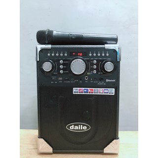 Loa bluetooth karaoke mini DAILE S8 ( giá rẻ ) + Tặng kèm 1 micro không dây