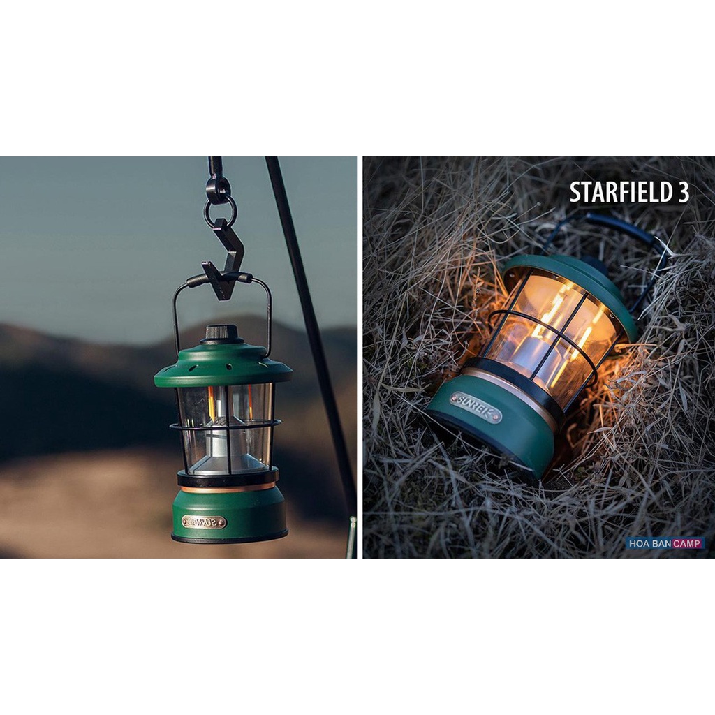 Đèn Bão Cắm Trại Vintage Sunrei STARFIELD 3 | 230Lumens