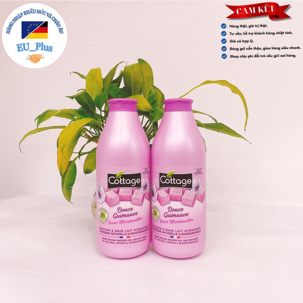 Sữa tắm dưỡng thể Cottage Pháp 750ml