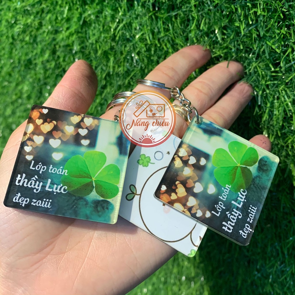 Móc khóa in ảnh 2 mặt_ Móc khóa in theo yêu cầu_ Móc khóa xinh giá rẻ