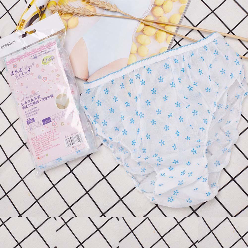 Set 7 Quần Lót Mềm Mại Bằng Vải Không Dệt Cho Phụ Nữ Mang Thai