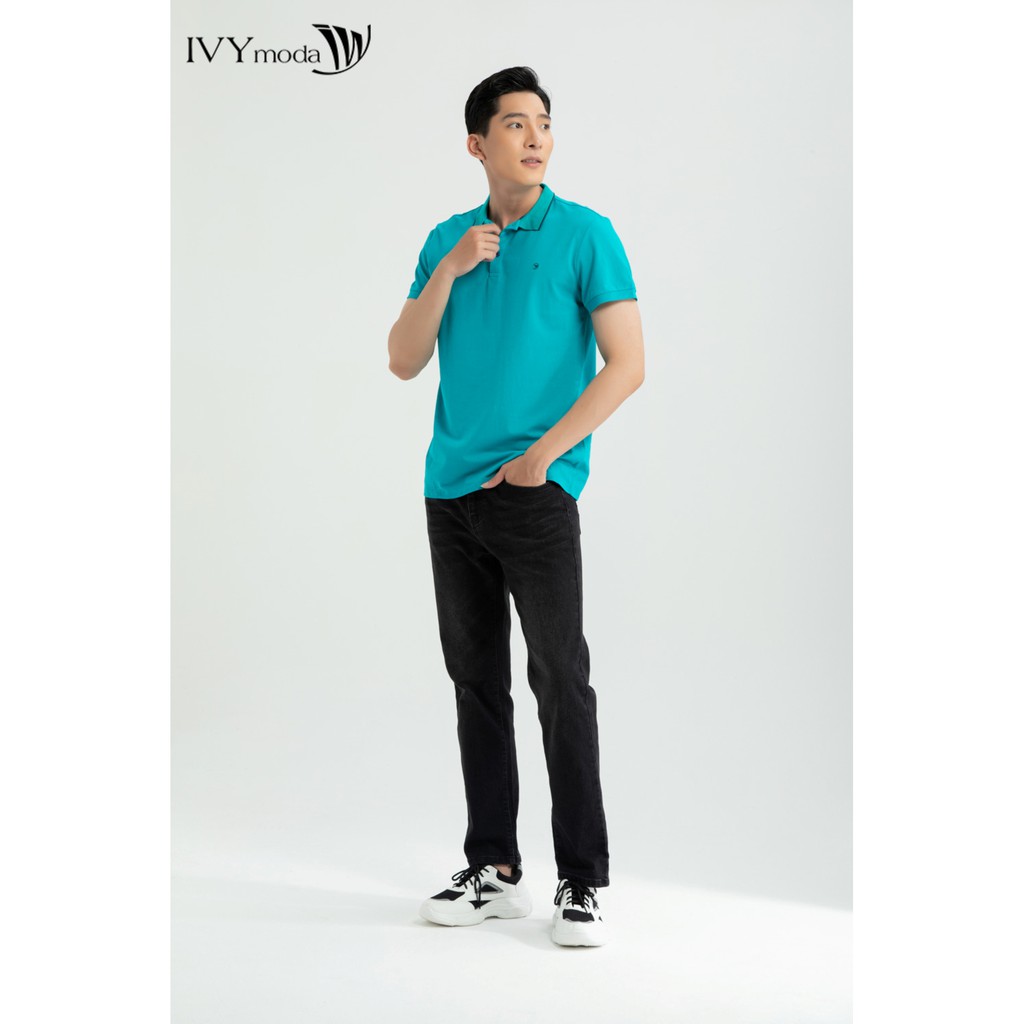 [NHẬP WABRTL5 GIẢM 10% TỐI ĐA 50K ĐH 250K ]Áo polo nam viền màu IVY moda MS 57E2998