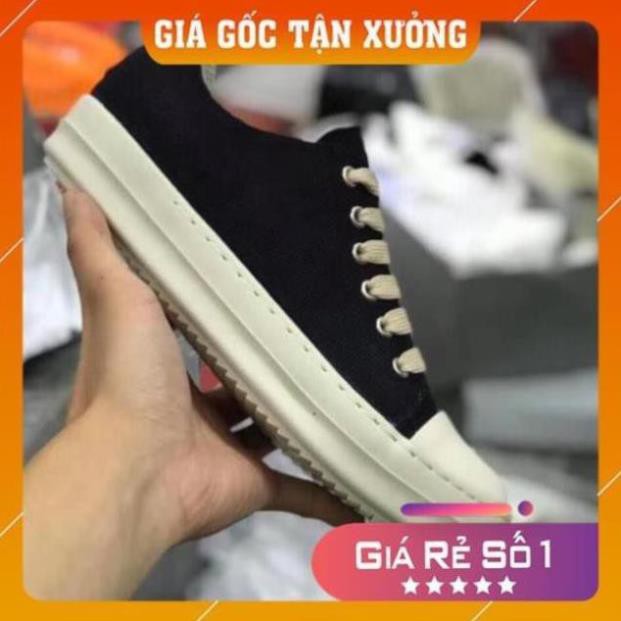 [Sale 3/3] [ 💝 GIÁ SALE] Giày rick owen cổ thấp 🌟  R🔥E🔥P 1:1 VN đế thơm Full box + Bill Sale 11 ' > $ ~