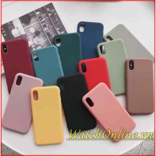 Ốp lưng dẻo trơn nhiều màu cho iPhone