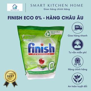 VIÊN RỬA BÁT FINISH ECO 0% TÚI 70 VIÊN - Smart Kitchen Home