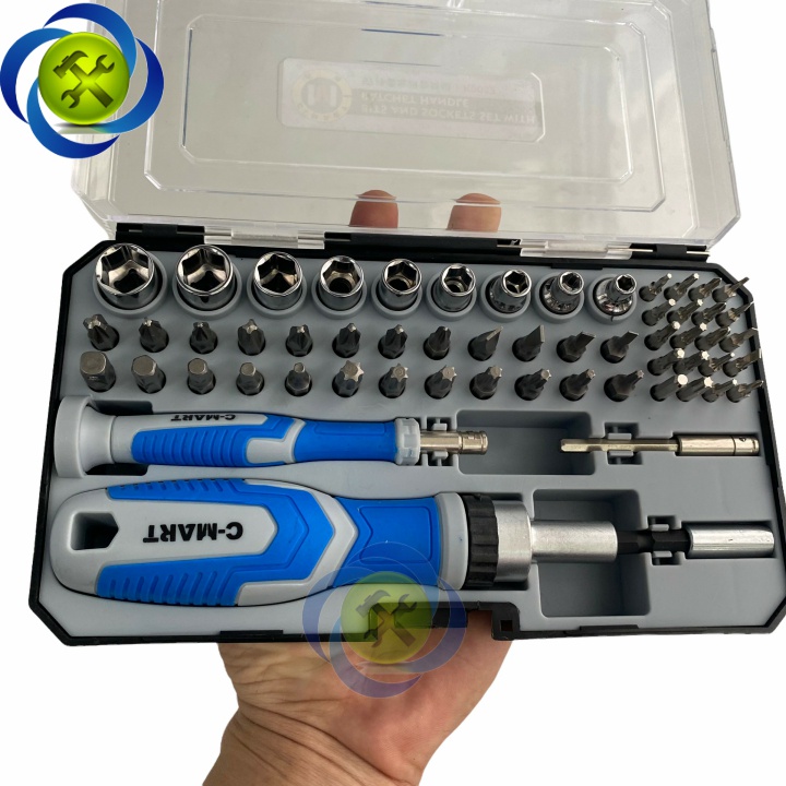 Bộ tuýp và đầu vít 57 chi tiết C-Mart K0032
