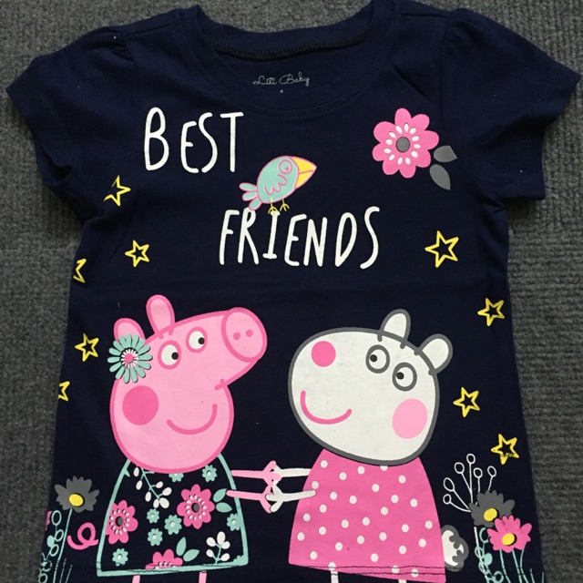 Áo bé gái lên từ vải xuất dư size 4 và size 5