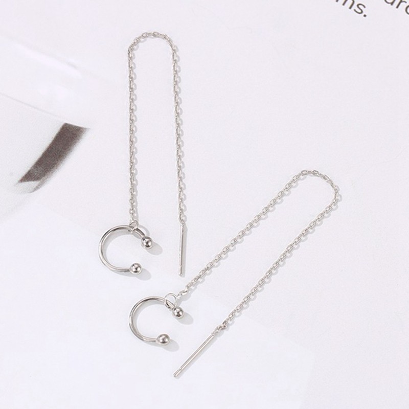 Đôi khuyên tai chữ C thời trang cho nữ