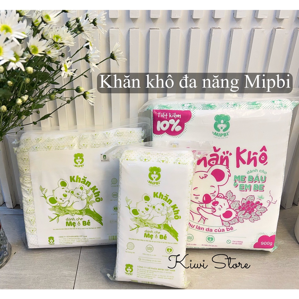 Khăn khô đa năng Mipbi 300g/600g/900g