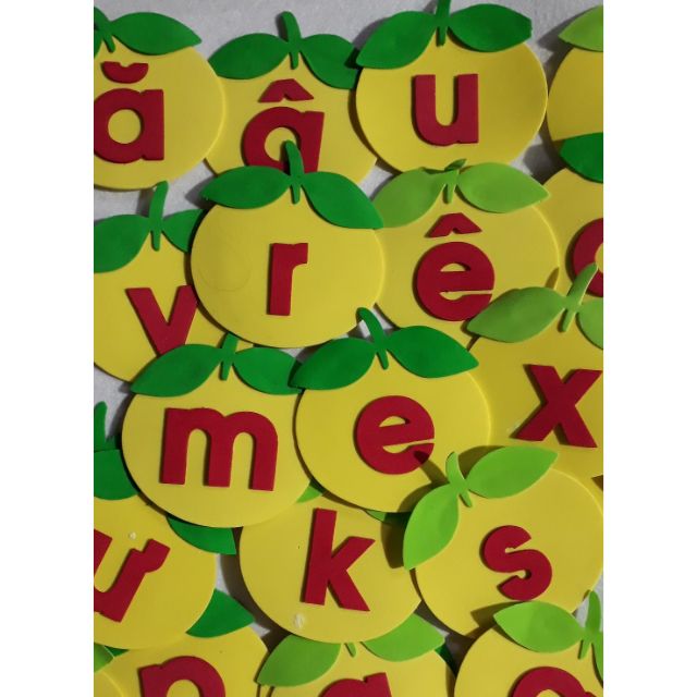 Bộ quả chữ cái xốp