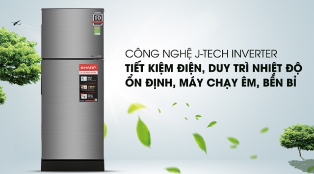 Tủ lạnh Sharp Inverter 182 lít SJ-X201E-DS (Miễn phí giao tại HCM-Ngoài tỉnh liên hệ shop)