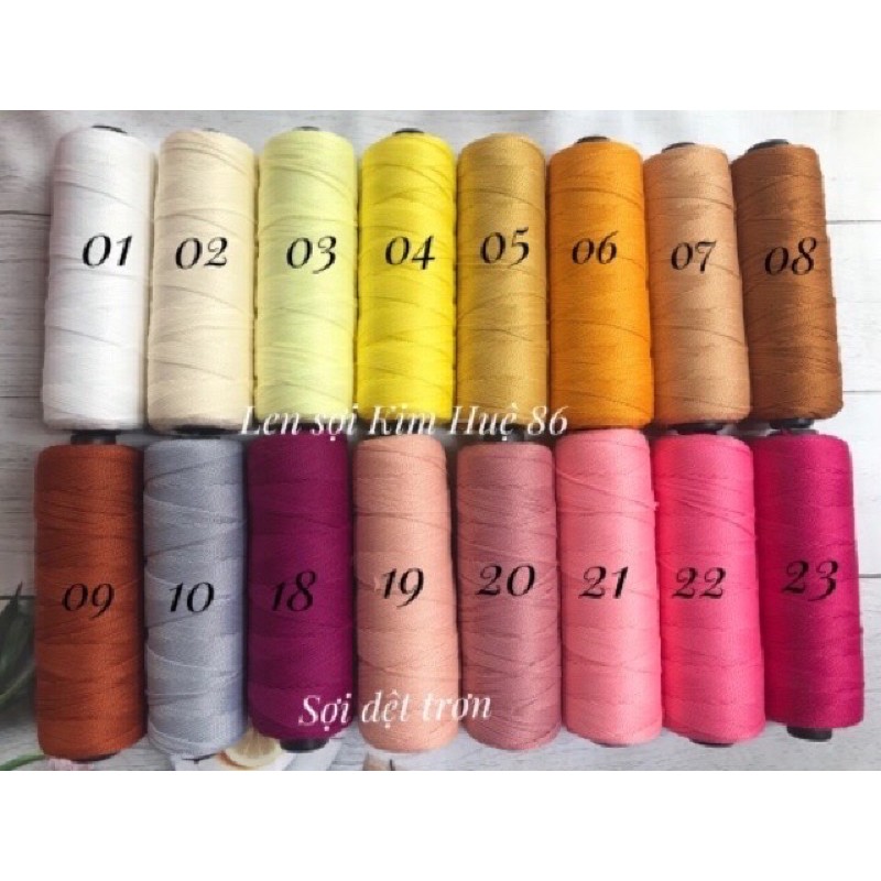 Sợi dệt cotton trơn ( từ màu 61 đến màu 66)