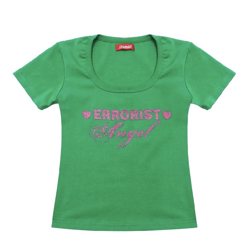 Áo ERRORIST angel short sleeved màu đen/xanh