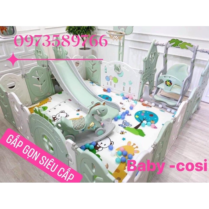 Quây cũi nhựa gấu lucky baby hàng cao cấp phí ship siêu rẻ