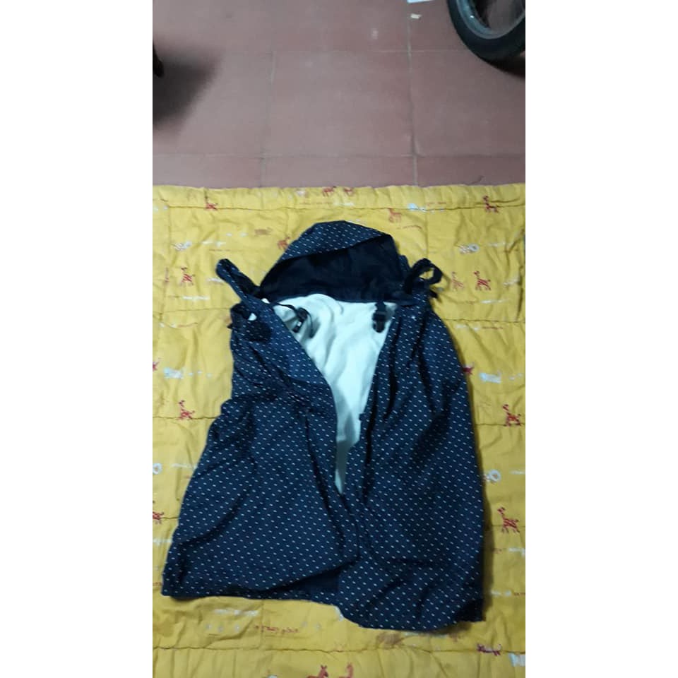 Choàng địu đi mưa 2 lớp cho bé ms47