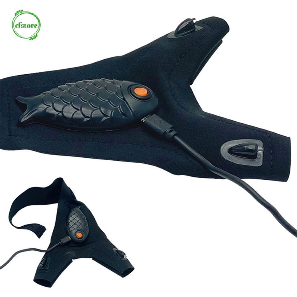 Găng Tay Đèn LED Không Ngón Có Thể Sạc Lại Đa Ứng Dụng