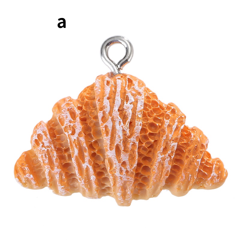 Set 10 Mô Hình Bánh Mì Bằng Nhựa Dùng Làm Đồ Trang Sức Diy