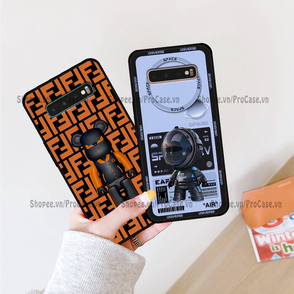 Ốp Samsung S10 - S10 Plus - S10 5G in hình bearbrick, super nasa cá tính,thể thao,ốp lưng chống sốc, bền đẹp