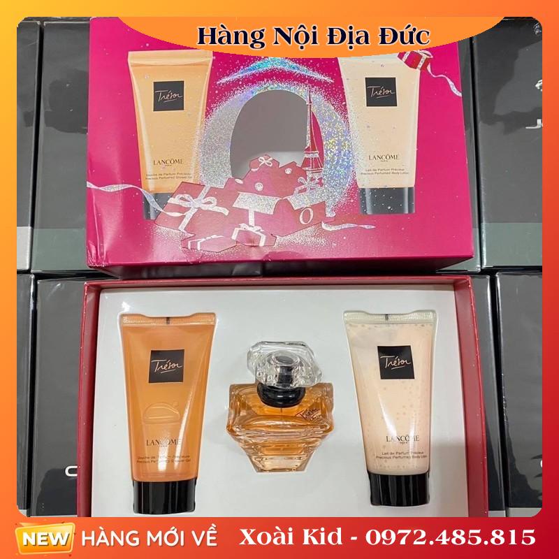 SET NƯỚC HOA + SỮA TẮM + DƯỠNG THỂ LANCÔME PARIS TRÉSOR