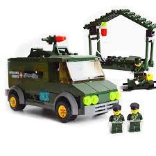 Lắp ráp xếp hình Lego Kazi 6032: doanh trại quân sự