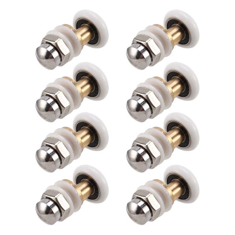 Bộ 8 Con Lăn Cửa Kính Nhà Tắm 20mm Siêu Mỏng